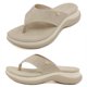 thumbnail image 3 of Rhinestone Beach Shops Sandals Sandalias mujeres Anti-Slip Summer (Beige 39), 3 of 9