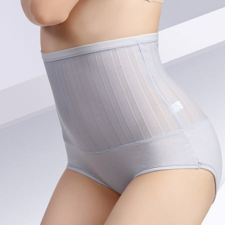 DondPO Womens Underwear Panties for Women Womens High Waist Shapewear Butt Lifter Body Shaper Panty Ladies Slim Waist Trainer Pants Seamless Underwear Lingerie for Women High Waisted Underwear Grey L