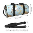 thumbnail image 4 of KLL Cute Gnome Bee Collects Honey Duffle Bag For Men Women Sport Gym Fitness Tote Travel Training Workout Basketball Football Weekender, 4 of 8