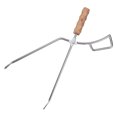 thumbnail image 1 of Pinza Pinza de barbacoa de madera de acero inoxidable para acampar, senderismo, picnic CAMPINGMOON Pinza, 1 of 7
