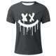 thumbnail image 2 of Camisetas de Cuello de la Tripulación de los Hombres de Poliéster Impreso en Seco Rápido, Cuello Redondo de Corte 3D para Gimnasio, Carrera, Ciclismo Y Ocasional, 2 of 4