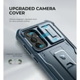thumbnail image 4 of Dexnor for Samsung Galaxy A56 5G Phone Case, [2 Front Frame] [Bulit-in Slide Camera Cover & Kickstand] Heavy Duty Military Grade Protection Shockproof Case with Screen Protector, 6.7 inch Blue, 4 of 8