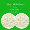 thumbnail image 4 of Knitsilk Mulberry Silk Cut Cocoons - Ideal for Spa, Facial Massage, and Beauty - Spinning and Crafts - White Bombyx Mori Cocoon (Pack of 40 Pcs), 4 of 5