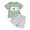 Light Green, variant on Boys Clothes Toddler Baby Summer Set Kids Spring Plaid Printed Short-sleeved Running Suit 12 18 24 Month 3T 4T 5T Boys' Clothing Sets T-shirt with Elastic Waist Shorts Outfit Two Pieces