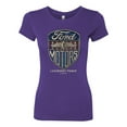 thumbnail image 2 of 1983 Vintage Distressed Ford Motors Legendary Power Cars and Trucks Womens Slim Fit Junior Tee, Purple Rush, Small, 2 of 3