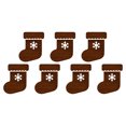 thumbnail image 2 of LED Christmas Wall Decor Light, 7Pcs Christmas Stocking Pattern Wood Christmas Wall Light Lighted Wall Art for Christmas Home Decor, 2 of 7