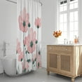 thumbnail image 2 of Extra Long Shower Curtain 72x84 inch Length, Aesthetic Spring Wildflower Shower Curtain Sets with Hooks for Bathroom,Water Resistant Polyester Fabric, 2 of 6