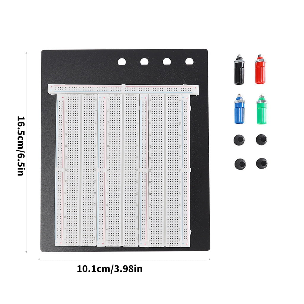ZY206 2390 Solderless Protoboard with 2390 Tie Points, Expandable Breadboard for Circuit Testing & Electronics Projects