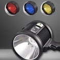 thumbnail image 4 of Eigraketly Linterna de foco con reflector lateral, focos recargables e impermeables, de mano para exteriores Estufas de camping trompeta, 4 of 6