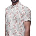thumbnail image 4 of BESTMAN Chemise Décontractée en Coton Slim Slim Fit à Manches Courtes pour Homme, 4 of 5
