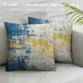 thumbnail image 3 of Creowell Blue and Grey Abstract Pillow Covers Modern Navy Gray Throw Pillow Cover Art Artwork Double Sided Printing Couch Cushion Cover or Bed Living Room Chair Outdoor Sofa, 3 of 5