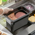 thumbnail image 3 of TrueCraftware- 1/4 Size 6” Deep Food Pan Polycarbonate Black Color- Food Storage Containers Plastic Food Pan Restaurant Commercial Hotel Pans for Food Prep Fruits Vegetables Beans Corns, 3 of 5