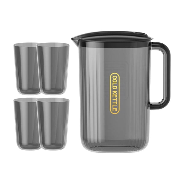Ice Tea Pitcher Set Iced Tea Pitcher and Handle Heat Resistant for Household Party Iced Tea ...