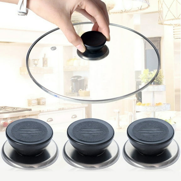 Limei 5Pcs Universal Kitchen Stainless Steel Round Pot Cap Cover Lid Knob Handle