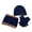 Navy Blue, variant on Dengjunhu 3Pcs/Set Boys Beanie Hat, Lined Hat Scarves Gloves for Toddler Boy Girls Children, Winter Warm Knit Cap for Little Kids
