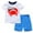 E01 White, variant on Summer Clothes for Boys Size 6-8 Cartoon Plane Short Sleeve Tops Shorts 2 Piece Outfit Sets Gym Sports Kids Clothing(Sportswear, Yellow, 4-5 Years)