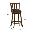 thumbnail image 4 of Hillsdale Furniture Presque Isle Wood Counter Height Swivel Stool, Cherry, 4 of 16
