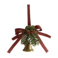 thumbnail image 2 of Adornos navideños, regalos navideños, colgante decorativo de metal con forma de mariposa, nudo y rama de piña, con lazo., 2 of 5