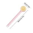 thumbnail image 3 of Long Handle Shower Brush for Back Exfoliating - Soft Bristle Bath Brush for Body Cleansing, Daily Skin Care, and Scrubbing - Extended Reach Back Scrubber - 1 Pack, 3 of 6