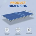 thumbnail image 7 of 7ft Mid-Size Ping Pong Conversion Top, Foldable & Portable Table Tennis Table Top for for Indoor/Outdoor,Blue, 7 of 7