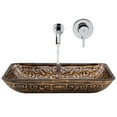 thumbnail image 6 of Vigo Rectangular Golden Greek Glass Vessel Sink and Wall Mount Faucet, Chrome, 6 of 6