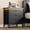 Dark Oak Three drawer cabinet, variant on GOCAPTAIN 3 Drawer Dresser for Bedroom, Wooden Chest of Drawers with Power Outlet & LED Lights, Modern Storage Organizer for Hallway, Living Room, Bedroom, Retro Color