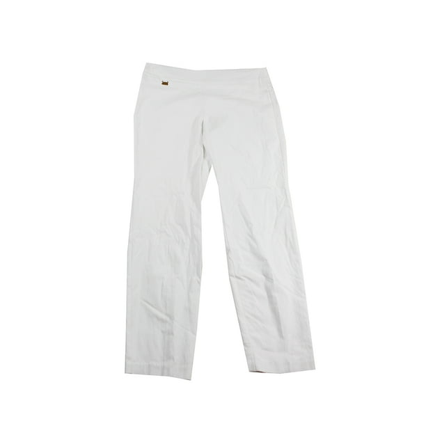 Alfani - Alfani White Tummy-Control Skinny Pull-On Pants 2 - Walmart.com - Walmart.com