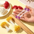 thumbnail image 3 of Uxcell 10mm Double Heads Flower Stamen, 150 Pcs Artificial Flower Pistil Matt for DIY Christmas Decoration, Dark Purple, 3 of 6