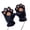 Black, variant on Yammee Winter Plush Bear Paw Gloves Bear Paw Mittens Halloween Cosplay Gloves Cute Fluffy Bear Paw Costume Gloves
