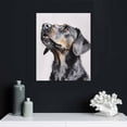 thumbnail image 4 of JRXY  Black Labrador Dog Pet Animal Watercolor Painting Canvas Wall Art, Multi-Color 12x16 in, 4 of 4
