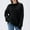 Black, variant on Women's Casual Long Sleeve Sweaters Tops Knit Solid Color Pullover Sweater Fall Winter Fashion Clothing