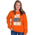 thumbnail image 5 of Aye He's Mine Boyfriend Girlfriend Women Crewneck Sweatshirt Brisco Brands X, 5 of 6