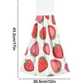 thumbnail image 3 of Kitchen Towels with Hanging Loop, Kawaii Fruit Cute Strawberry Dish Towels for Kitchen, Absorbent Kitchen Hand Towels 2 Piece Sets, 12"x17", 3 of 6