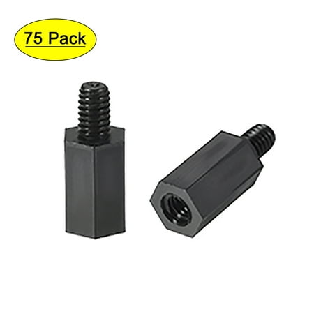 

M4x10mm+6mm Male to Female Hex Nylon Spacer Standoff 75pcs