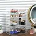 thumbnail image 6 of acrylic Clear Stackable Storage Drawers,Plastic Makeup Organizer and Bathroom Storage Bins WIth 9 Drawers For Make up,Medicine,Craft,Pen,Beauty and Office Supply Organizer, 6 of 6