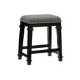 thumbnail image 1 of Brady Backless Black and White Tweed Counter Stool, 1 of 7