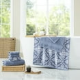 thumbnail image 2 of Modern Threads Amaris 6-Piece Adult Cotton Bath Towel Set, Amaris, Denim, 2 of 5