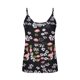 thumbnail image 2 of Gibobby Camiseta de tirantes con estampado de camisola para mujer, camiseta, blusa, camiseta sin mangas, cuello en V, tirantes finos(Negro,M), 2 of 4