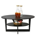 thumbnail image 3 of Furinno JAYA 15020WN Round Coffee Table, Walnut, 3 of 5