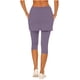 thumbnail image 2 of TaTaai Women's Fake Two Piece Leggings with Skirt Side Pockets High Waisted Cropped Yoga Pants 7/8 Length Athletic Running Tights Summer Sportswear Gift, 2 of 7