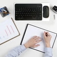thumbnail image 3 of Estbridge Portable Bluetooth Keyboard and Mouse Set for Travel  Wireless  with Silent Click Mouse  Magical Control Bluetooth Keyboard for Mobile Devices, 3 of 9