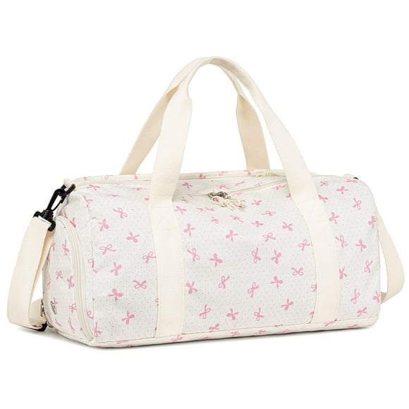 Bolsa deportiva LEDAOU, bolsa de lona deportiva para fin de semana, impermeable para niñas