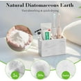 thumbnail image 3 of Luxspire Toothbrush Holder, Fast Drying Tooth Brush Holder for Bathroom, Diatomite Electric Tooth Brush and Toothpaste Organizer for Bathroom Kitchen Vanity Countertop, Marble White, 3 of 7