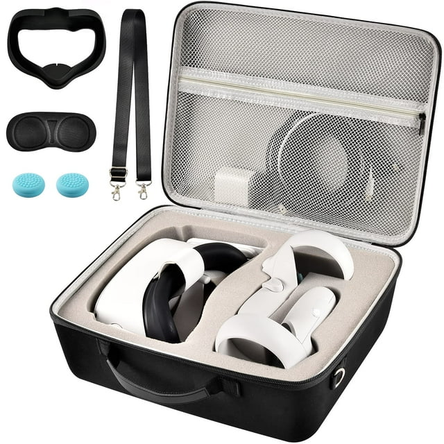 Funda de transporte para Oculus Quest 2 VR + paquete de accesorios