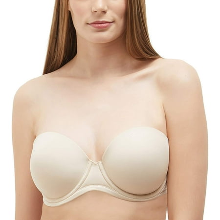 Women's Curvy Couture 1291 Cotton Luxe Unlined Underwire Bra (Natural 46D)  