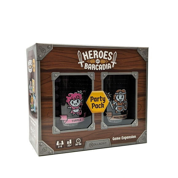 HEROES OF BARCADIA Party Pack Expansion: Add Two More Players to Your RPG Dungeon Exploration Drinking Games Night | New 1st Edition | A Party Games Board Games for Adul