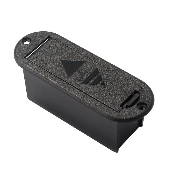 SHISUYAN Étui Porte-Batterie Professionnel 9V pour Guitare Active Basse Pickup (Noir)