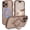 Desert Titanium, variant on Magnetic for iPhone 15 Pro Max Case with Invisible Stand [Compatible with Magsafe] Cute Curly Wavy Phone Case iPhone 15 Pro Max Slim Ring Kickstand Shockproof Women Men Cover, Desert Titanium
