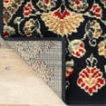 thumbnail image 6 of Superior Contemporary Geometric Abstract Floral Power-Loomed Indoor Area Rug, Black, 5' x 5', 6 of 6