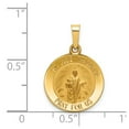 thumbnail image 2 of 14k Yellow Gold Polished and Satin St. Jude Thaddeus Medal Pendant, 2 of 3